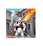 ホワイトタイガーの職業5（個別スタンプ：3）