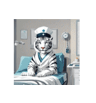ホワイトタイガーの職業5（個別スタンプ：5）