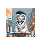 ホワイトタイガーの職業5（個別スタンプ：8）