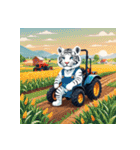 ホワイトタイガーの職業5（個別スタンプ：13）