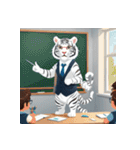 ホワイトタイガーの職業5（個別スタンプ：18）