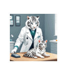 ホワイトタイガーの職業5（個別スタンプ：19）