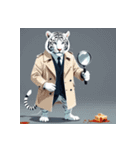 ホワイトタイガーの職業5（個別スタンプ：20）