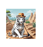 ホワイトタイガーの職業5（個別スタンプ：21）