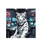 ホワイトタイガーの職業5（個別スタンプ：24）