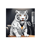 ホワイトタイガーの職業5（個別スタンプ：25）
