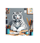 ホワイトタイガーの職業5（個別スタンプ：27）