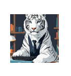 ホワイトタイガーの職業5（個別スタンプ：28）