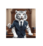 ホワイトタイガーの職業5（個別スタンプ：29）
