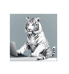 ホワイトタイガーの職業5（個別スタンプ：31）