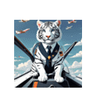 ホワイトタイガーの職業5（個別スタンプ：34）