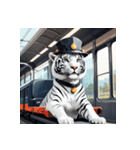 ホワイトタイガーの職業5（個別スタンプ：35）