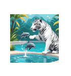 ホワイトタイガーの職業5（個別スタンプ：37）