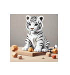 ホワイトタイガーの職業5（個別スタンプ：40）