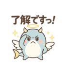 もふもふサメ天使の大騒ぎ！（個別スタンプ：4）