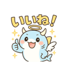 もふもふサメ天使の大騒ぎ！（個別スタンプ：28）