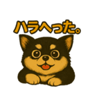 ちょっと太い黒チワワスタンプ（個別スタンプ：10）