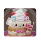 音符ホイップクリームケーキちゃん（個別スタンプ：4）