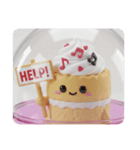 音符ホイップクリームケーキちゃん（個別スタンプ：5）
