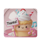 音符ホイップクリームケーキちゃん（個別スタンプ：6）