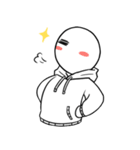 黒と白 スタンプ（個別スタンプ：3）