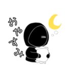 黒と白 スタンプ（個別スタンプ：10）