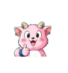 【グッドサイン動物】（個別スタンプ：3）