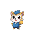 【グッドサイン動物】（個別スタンプ：9）