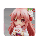 桜餅の精霊みなみちゃんカプセルトイ（個別スタンプ：3）