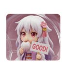 桜餅の精霊みなみちゃんカプセルトイ（個別スタンプ：7）