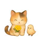 [アレンジ用]まったりにゃんこ（個別スタンプ：4）