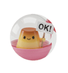 プリンカプセルトイ(丸型)（個別スタンプ：8）