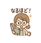 しおりの図書館おしごと（個別スタンプ：1）