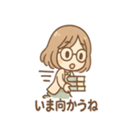 しおりの図書館おしごと（個別スタンプ：7）