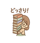 しおりの図書館おしごと（個別スタンプ：15）