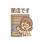 しおりの図書館おしごと（個別スタンプ：17）