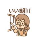 しおりの図書館おしごと（個別スタンプ：18）