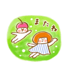 《猛暑の夏♡ほんわか言葉》ハナチャンと猫（個別スタンプ：8）