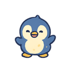 きらきらペンギンポポパーティー（個別スタンプ：1）