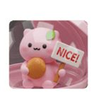 パンを食べたい桜餅ちゃん(四角型)（個別スタンプ：6）