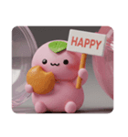 パンを食べたい桜餅ちゃん(四角型)（個別スタンプ：7）