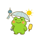 カエルのお天気スタンプ5（個別スタンプ：1）