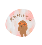 サングラスのトイプードル言葉（個別スタンプ：4）