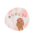サングラスのトイプードル言葉（個別スタンプ：9）