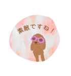 サングラスのトイプードル言葉（個別スタンプ：13）