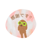 サングラスのトイプードル言葉（個別スタンプ：24）