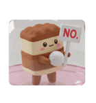 バレーボールティラミス！(四角型)（個別スタンプ：1）
