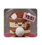 バレーボールティラミス！(四角型)（個別スタンプ：8）