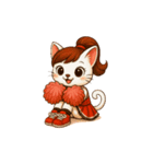 チアガール ねこ（個別スタンプ：19）