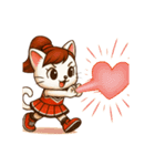 チアガール ねこ（個別スタンプ：23）